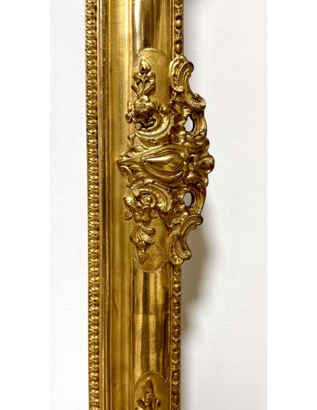 Antiguo marco dorado del siglo XIX en venta en antiguart antigüedades