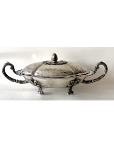 Sopera de plata española en venta de principios del siglo XIX contrastes visibles