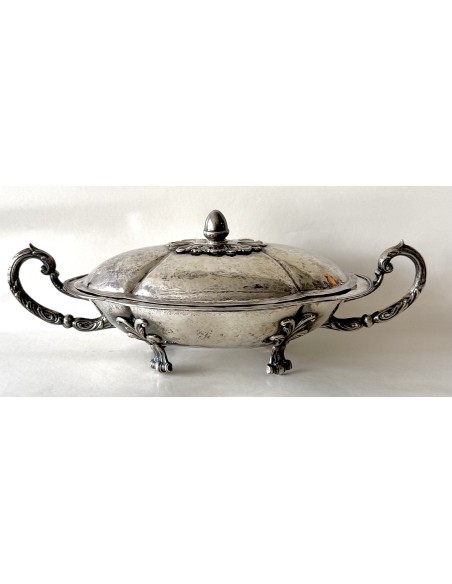 Sopera de plata española en venta de principios del siglo XIX contrastes visibles