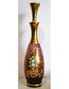 Conjunto, botella y vasos de cristal. 2