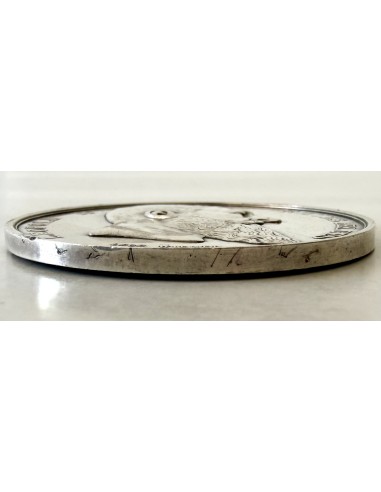 Rare Belgian sterling Silver Medal, "The beautiful art", 19th on sale.