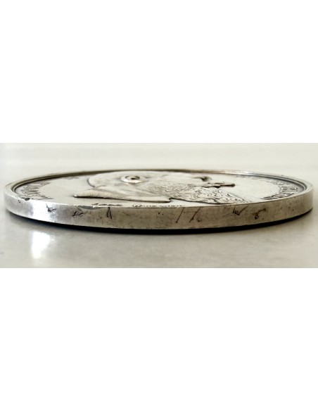 Rara Medalla belga de plata de ley, "Las bellas artes" siglo XIX en venta.