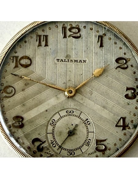Reloj de bolsillo suizo en venta, de época art decó  “Talisman” funciona.