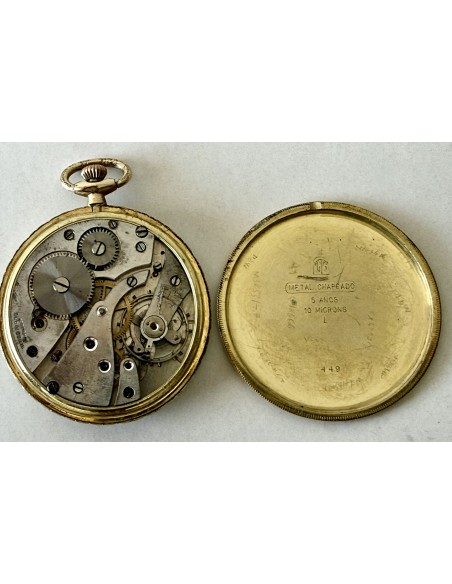 Orologio a cipolla da tasca svizzero in vendita, di epoca decó, “Talismán”, funziona