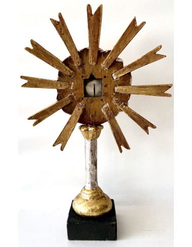 Antico ostensorio porta reliquia del XVIII secolo principio del XIX in venta.