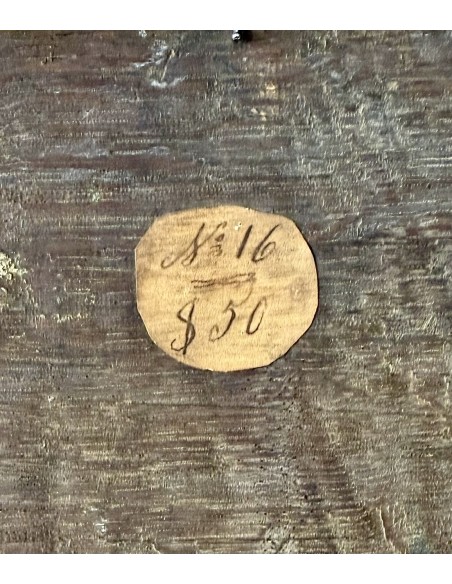 Pintura del siglo XVII atribuida a Jacques d'Arthois, paisaje fluvial óleo sobre tabla.