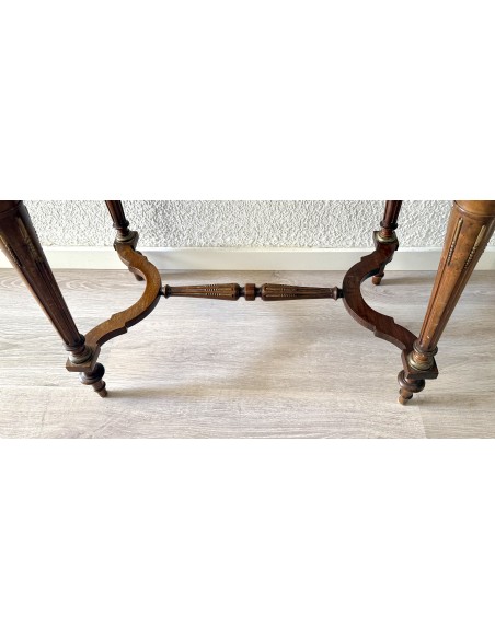 Mesa escritorio en madera de palosanto del siglo XIX, periodo Napoleón III.