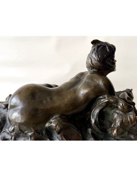 Charles Van Der Stappen, “Mujer entre olas”, bronce a cera perdida, 1890 circa.