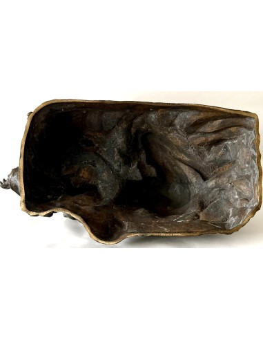 Charles Van Der Stappen, “Mujer entre olas”, bronce a cera perdida, 1890 circa.