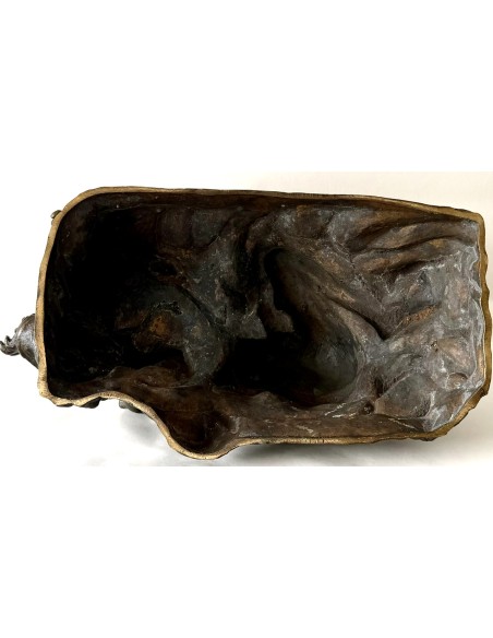 Charles Van Der Stappen, “Mujer entre olas”, bronce a cera perdida, 1890 circa.