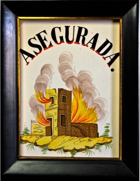 Azulejo valenciano "asegurada"