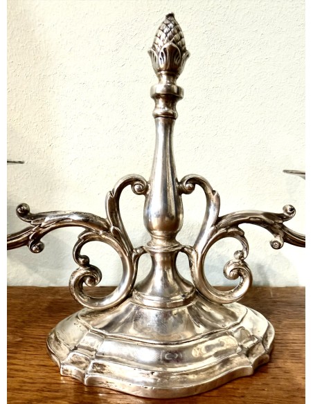 Coppia di candelabri d’argento sterling 925 Inghilterra primi del 900