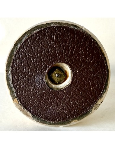 Antiguo tintero de bronce dorado del siglo XIX pieza de colección.