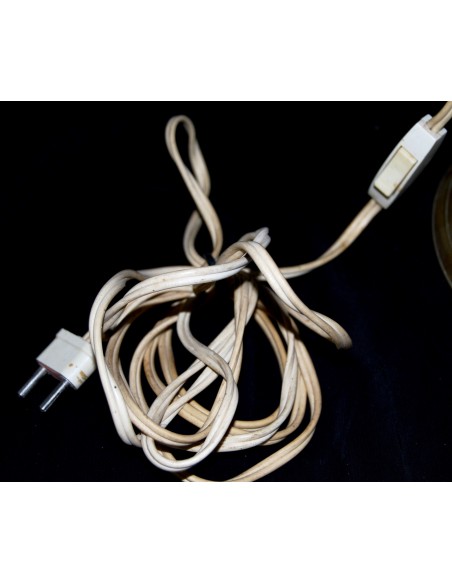 Lampara de aceite de bronce, siglo XIX.