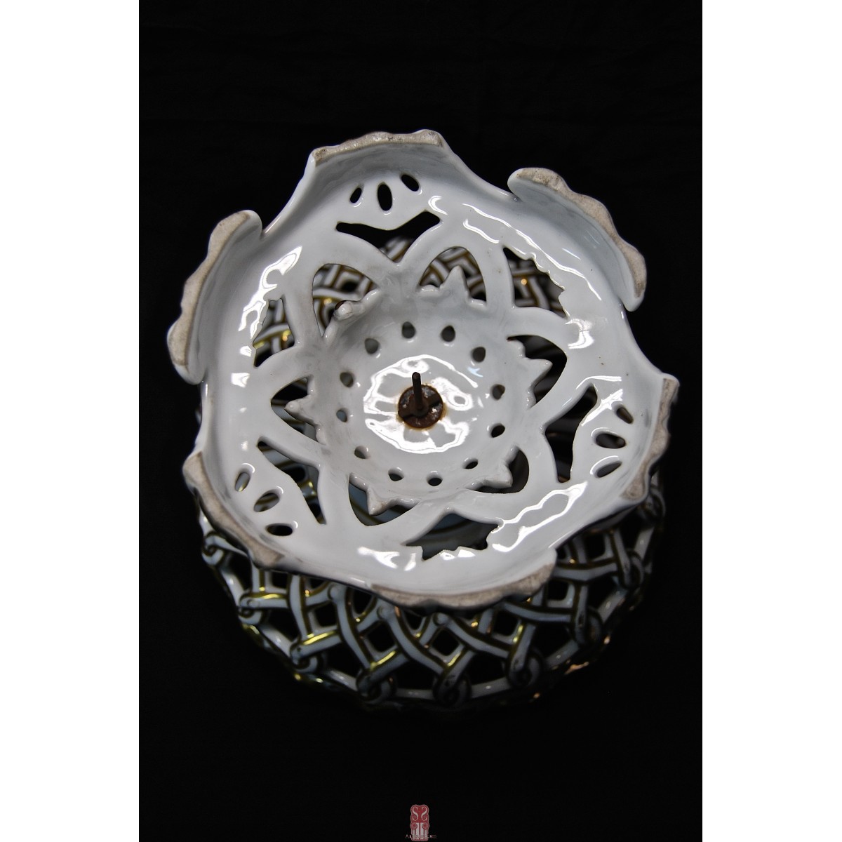 Centro de mesa de porcelana