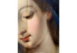 Restauración de una pintura de José Camarón Boronat  del siglo XVIII, pintor valenciano